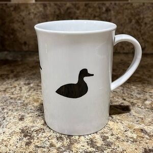 Tognana Duck Silhouette White Porcelain Mug Made in Italy